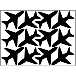 Muur sticker | vliegtuigen