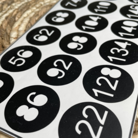 Stickers | kleding maten opbergen enkel