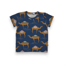 Shirt korte mouw | dromedaris blauw