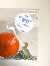 Traktatie stickers geboorte | waslijn