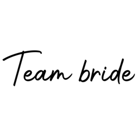 Strijkapplicatie bruiloft  | Team bride