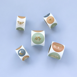 Forest Gold  55 mm | sticker | 9 stuks