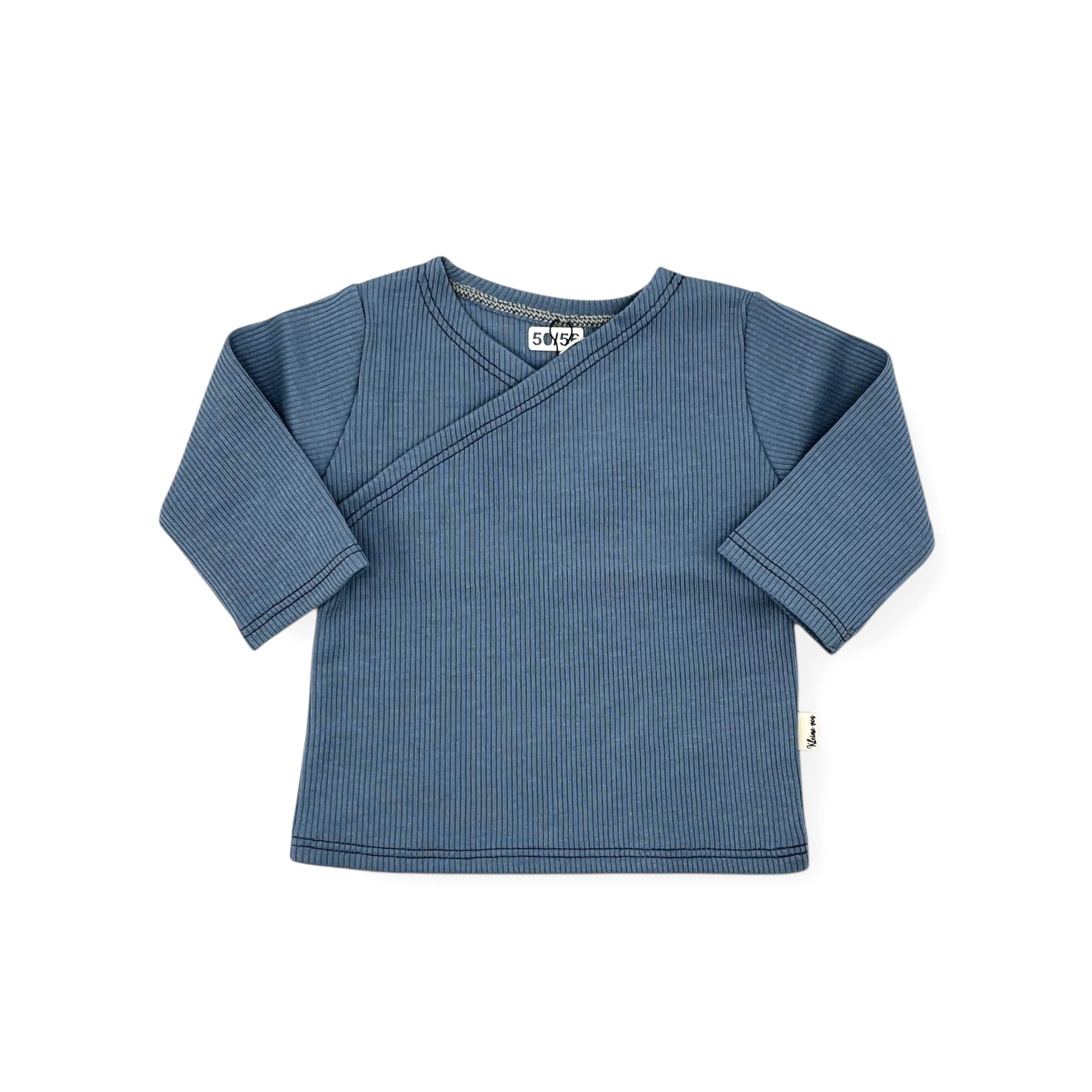 Overslag shirt | oud blauw