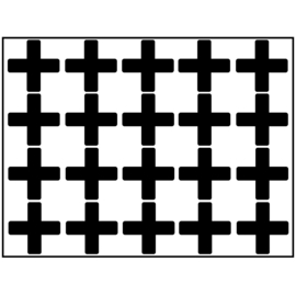 Muur sticker | Kruisjes