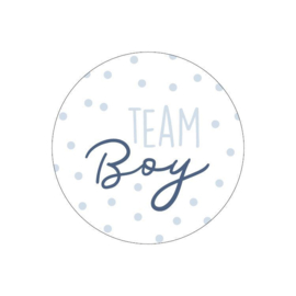 Team Boy  40mm |  sticker | 5 stuks