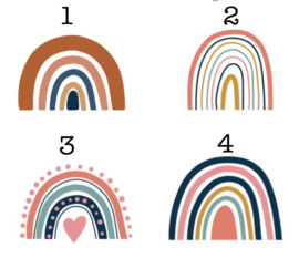 Traktatie stickers | regenboog