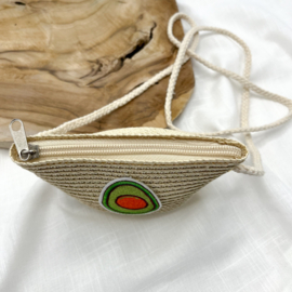 Tasje ecru  |  avocado