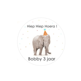 Traktatie stickers | Party olifant