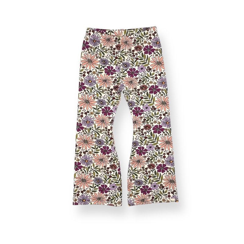 Flared |  bloemen gebroken wit