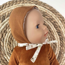 Poppen bonnet | Cognac