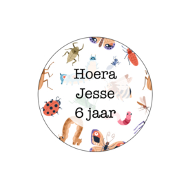 Traktatie stickers | insecten cartoon