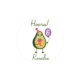 Traktatie stickers | avocado