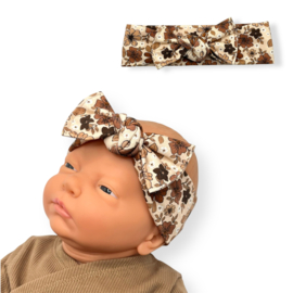 Haarband strik  |  Brown Autumn Flower