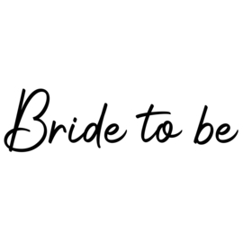 Strijkapplicatie bruiloft  | Bride to be