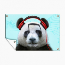 Tuinposter Funny Panda