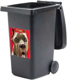 Container sticker American Bully.