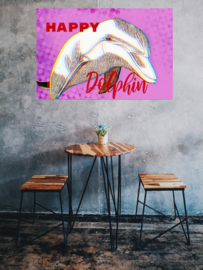 Aluminium Dolfijn.Happy Dolphin