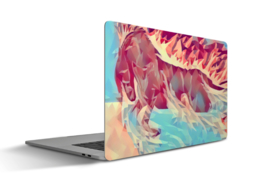 Laptop Sticker Hengst Vuur en Water