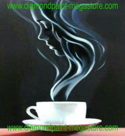 koffie met silhouet