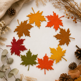 Vilten Herfstbaderen - Set van 8