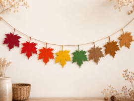 Vilten Herfstbaderen - Set van 8