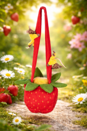 Aardbeitasje met twee muisjes