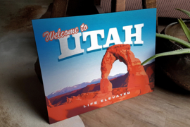 Utah welcome sign | aluminium