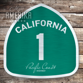 California 1 - Pacific Coast Highway sign | aluminium