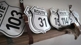 Gevelbord met huisnummer | aluminium