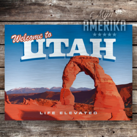 Utah welcome sign | aluminium