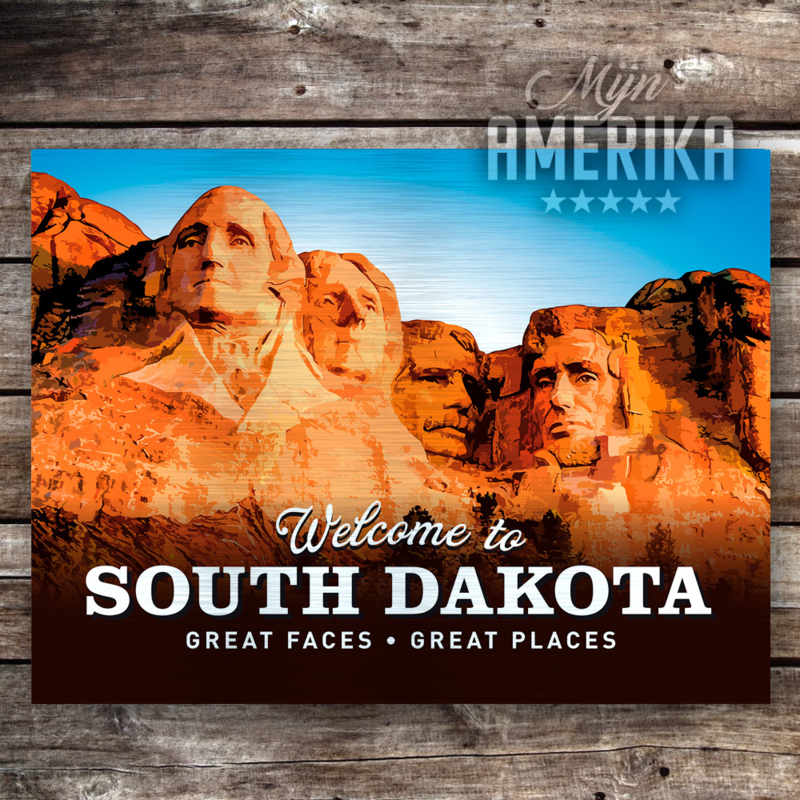 South Dakota state welcome sign | aluminium