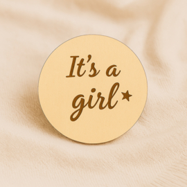 Houten Aankondigingsschijfjes – It’s a Boy / It’s a Girl | Box of Memories