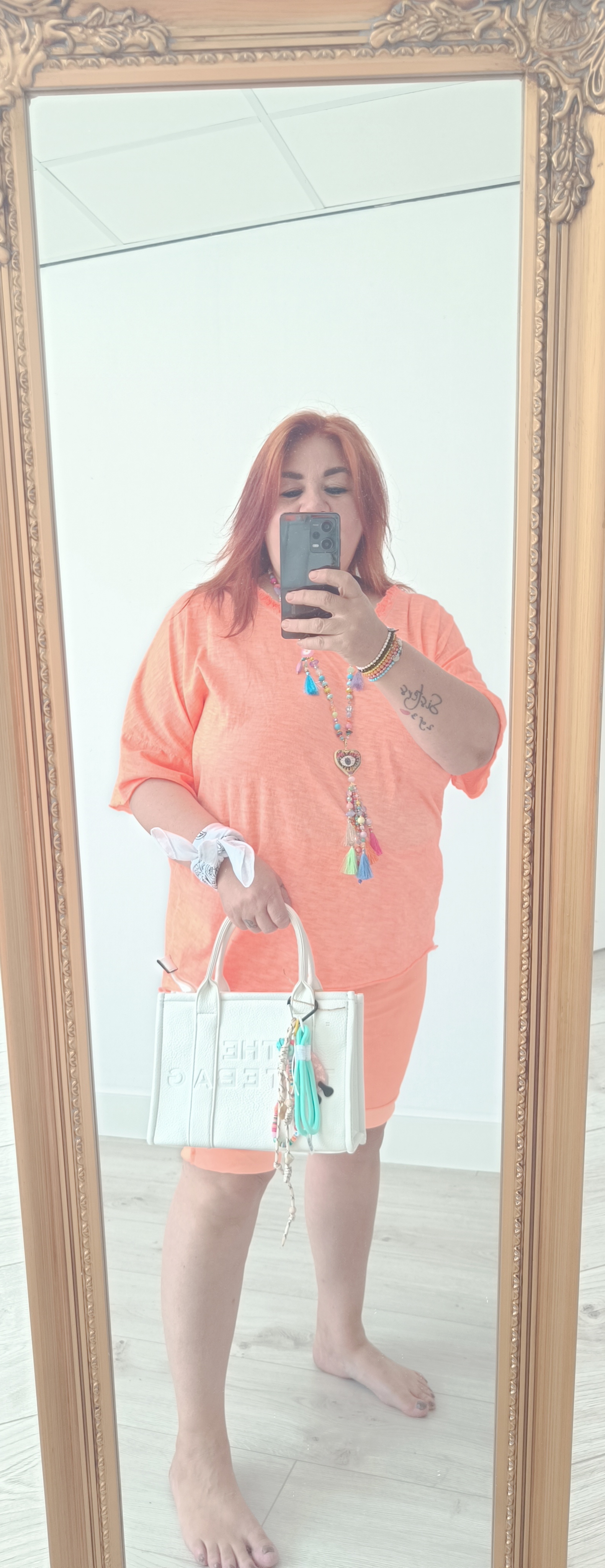 T shirt fluor Orange