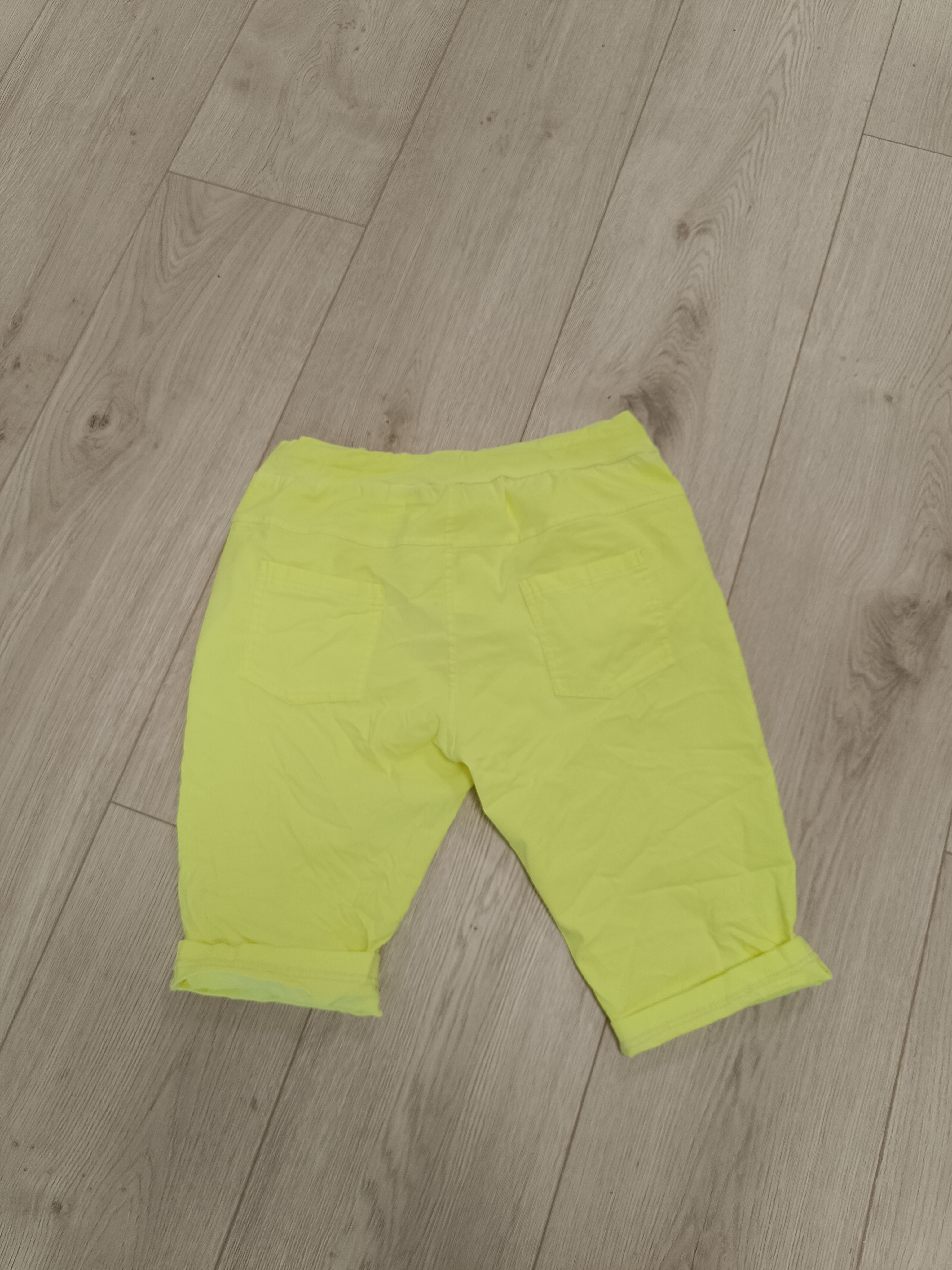Broek stretch yellow short