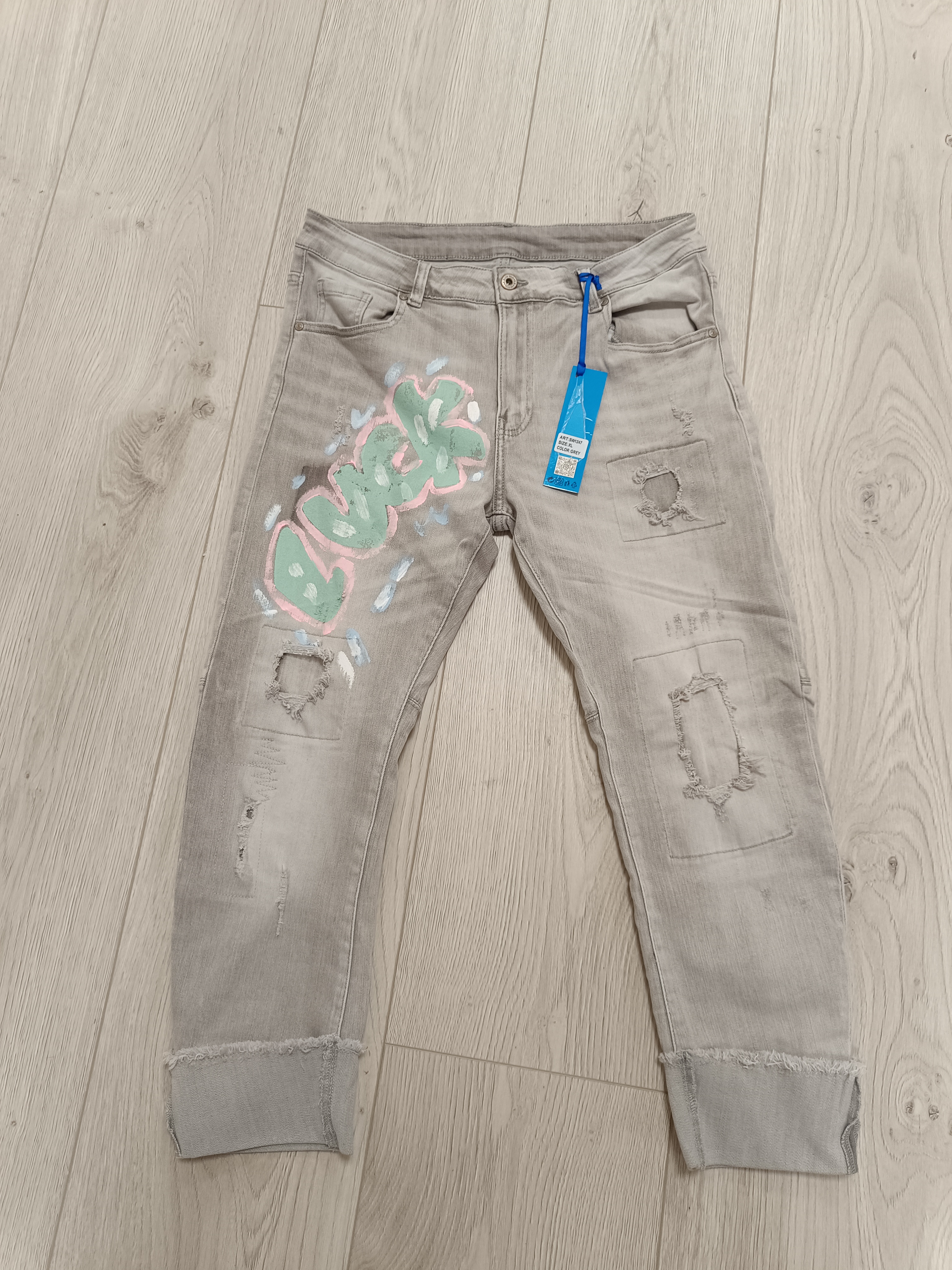 Jeans Grey  buck maat 44/46