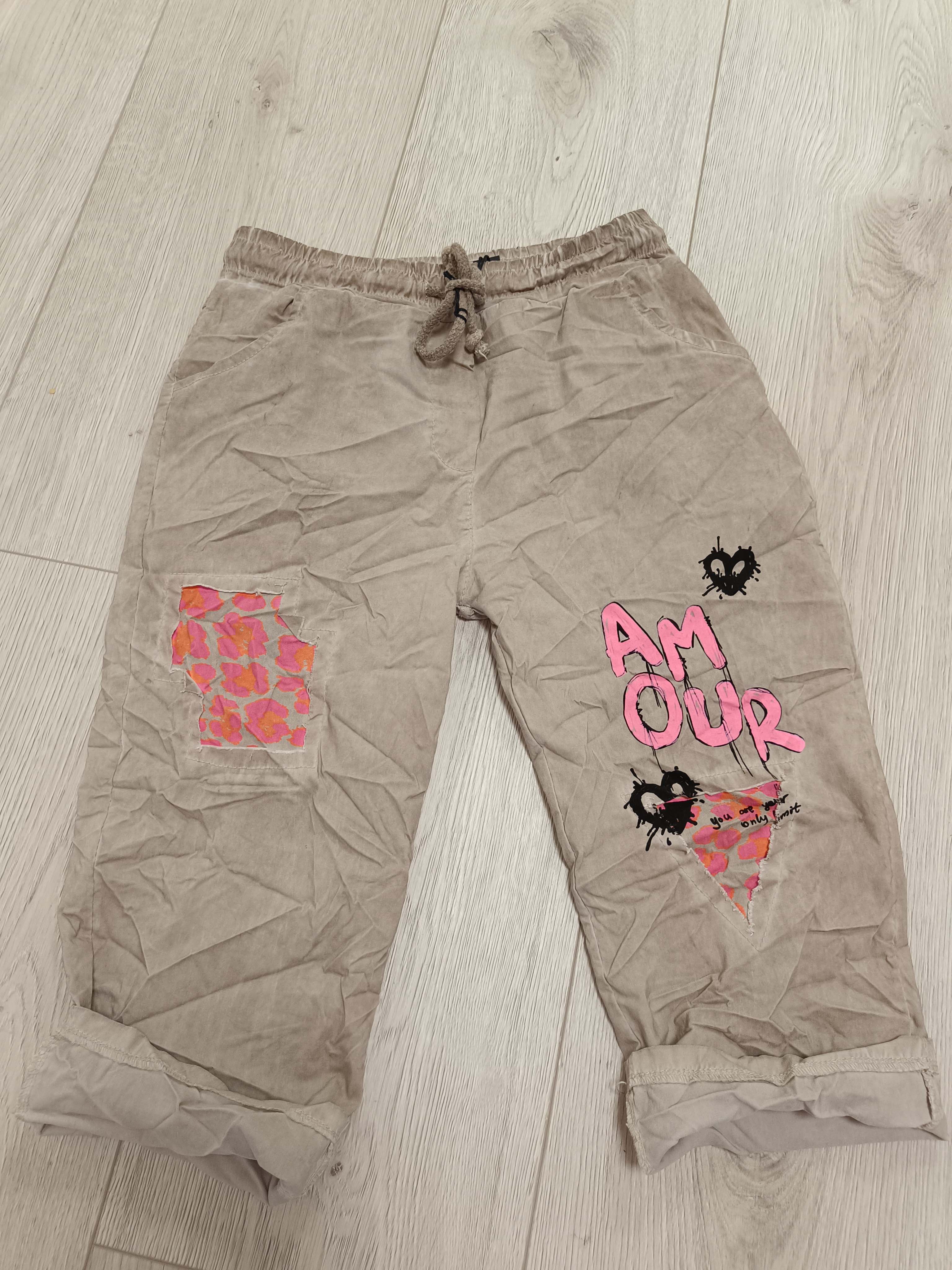 Capri broek Camel