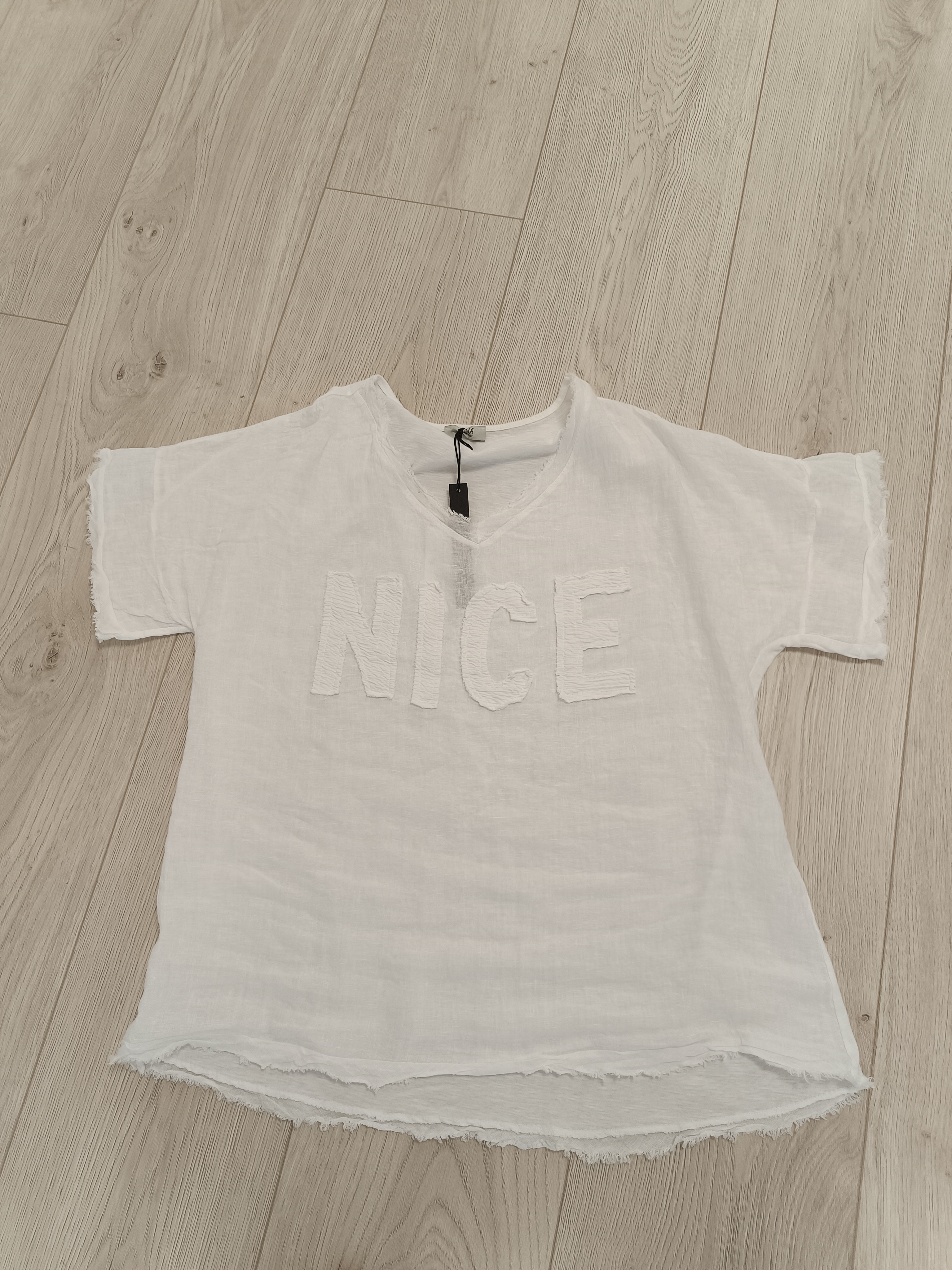 Linnen shirt NICE wit