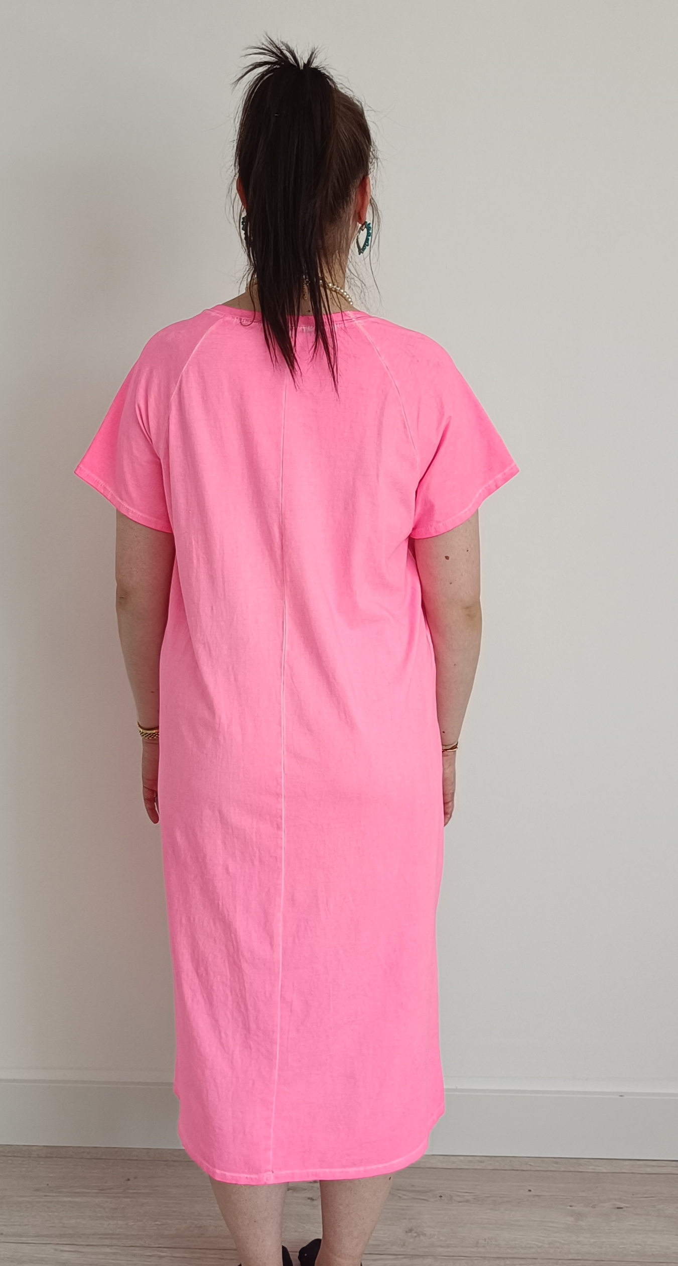Jurk neon pink