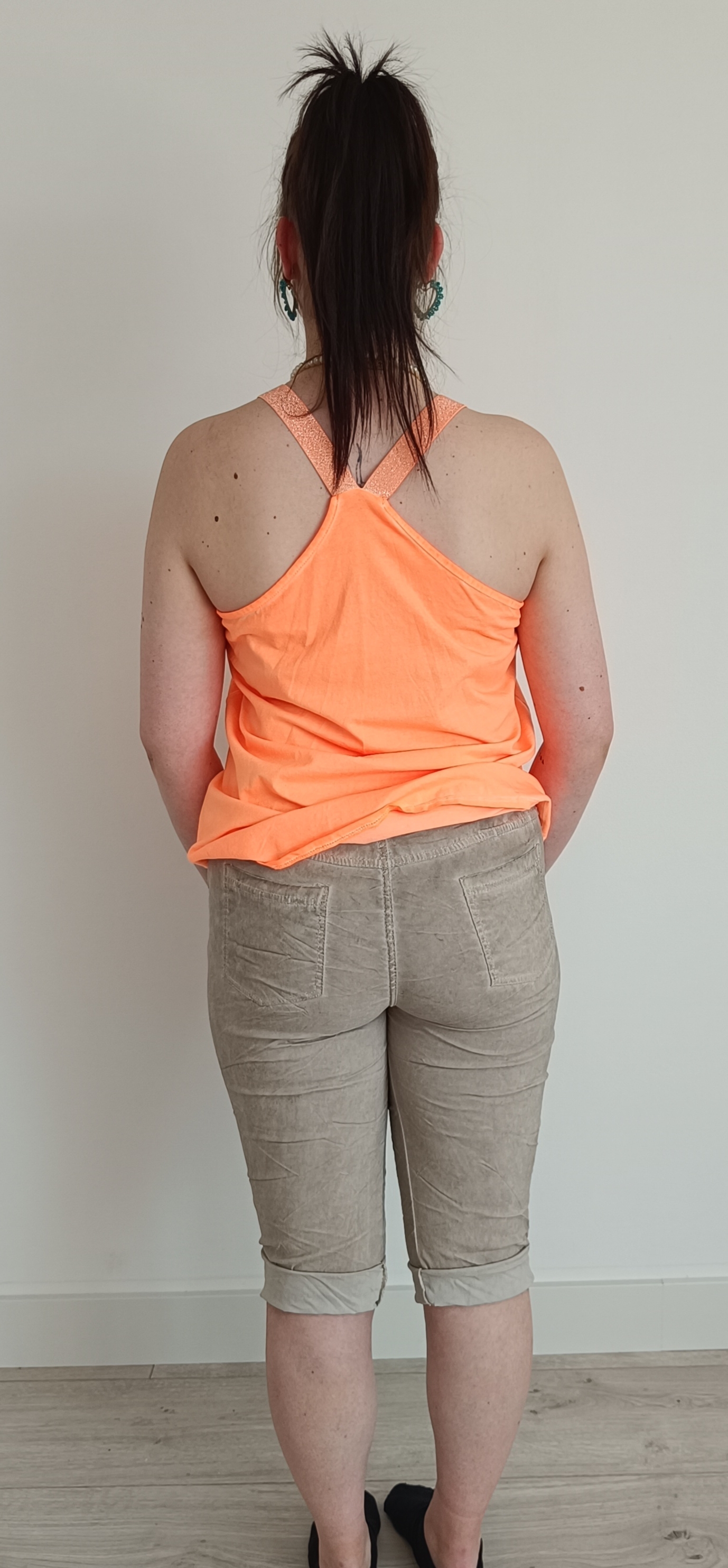 Capri broek Camel