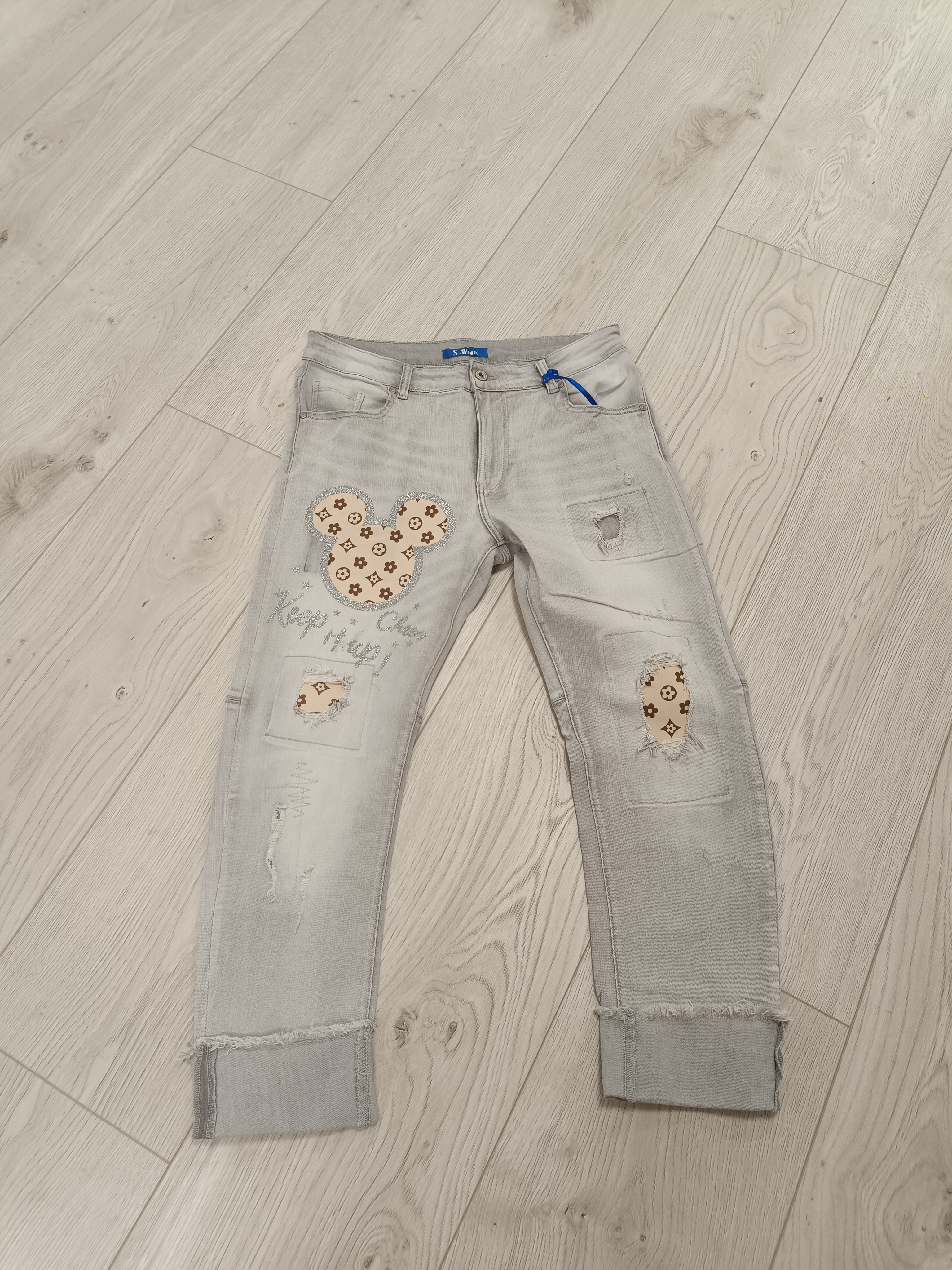 Jeans Mickey  Grey maat 44/46