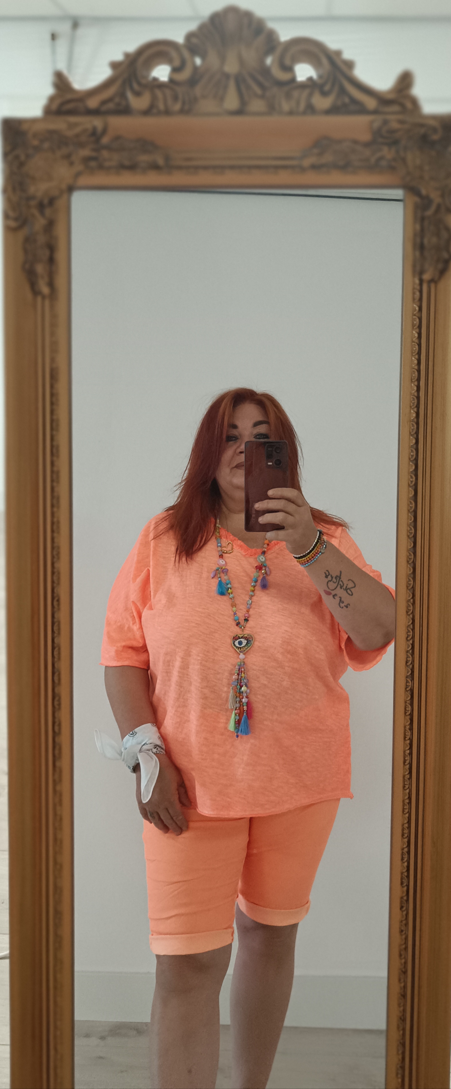 T shirt fluor Orange