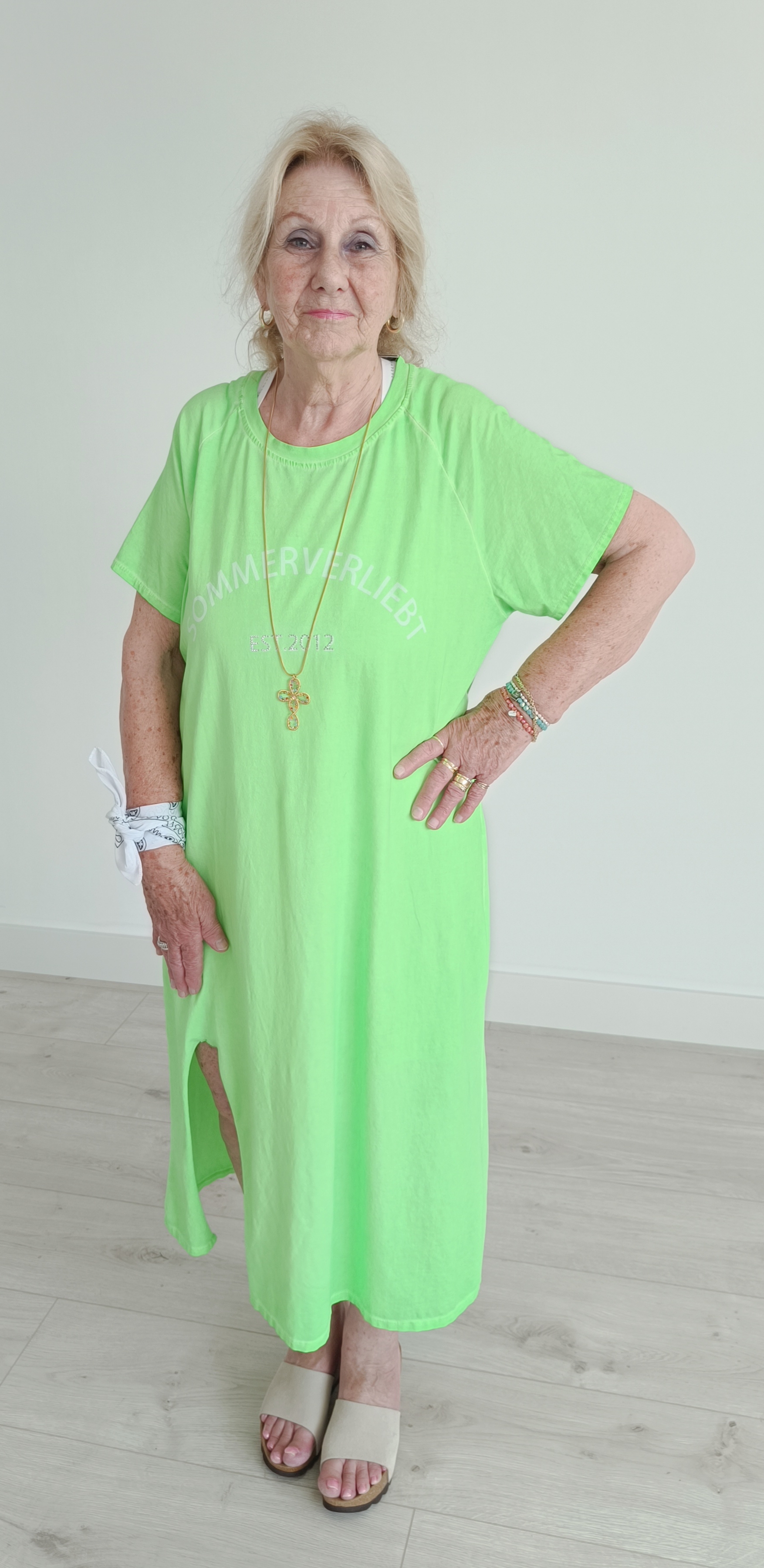 Jurk neon groen