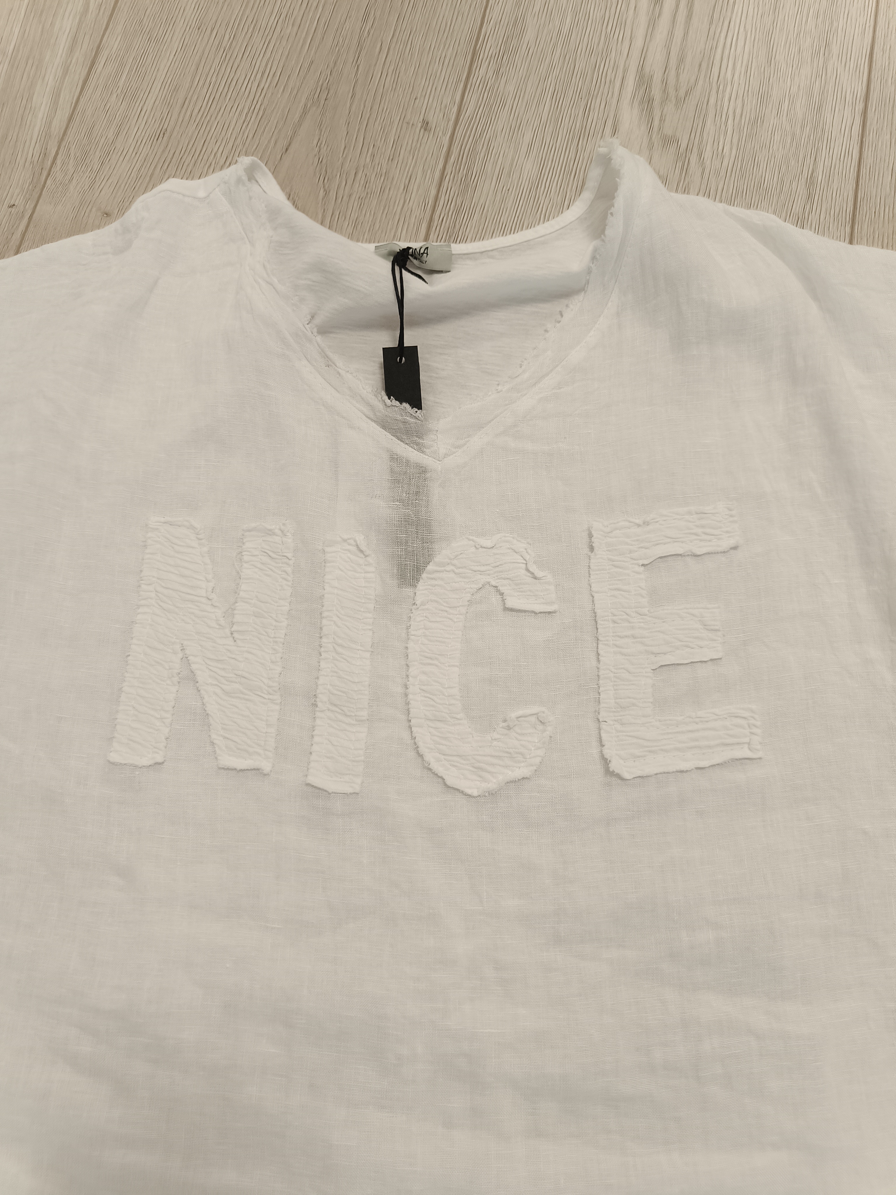 Linnen shirt NICE wit