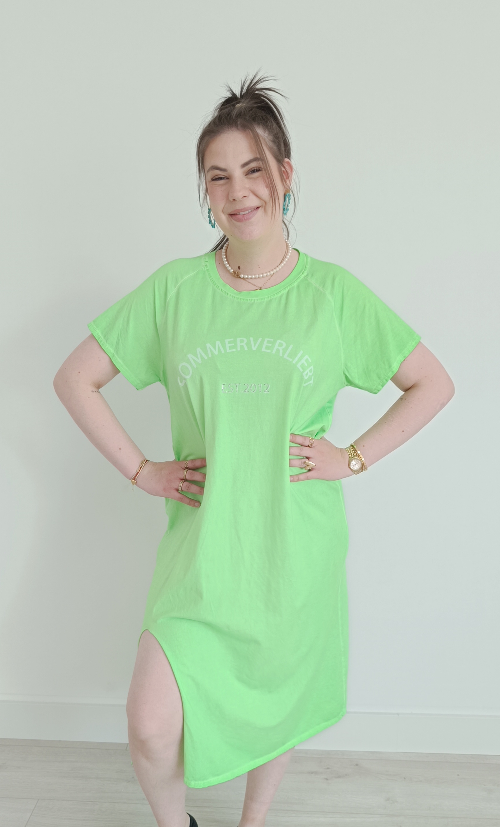 Jurk neon groen
