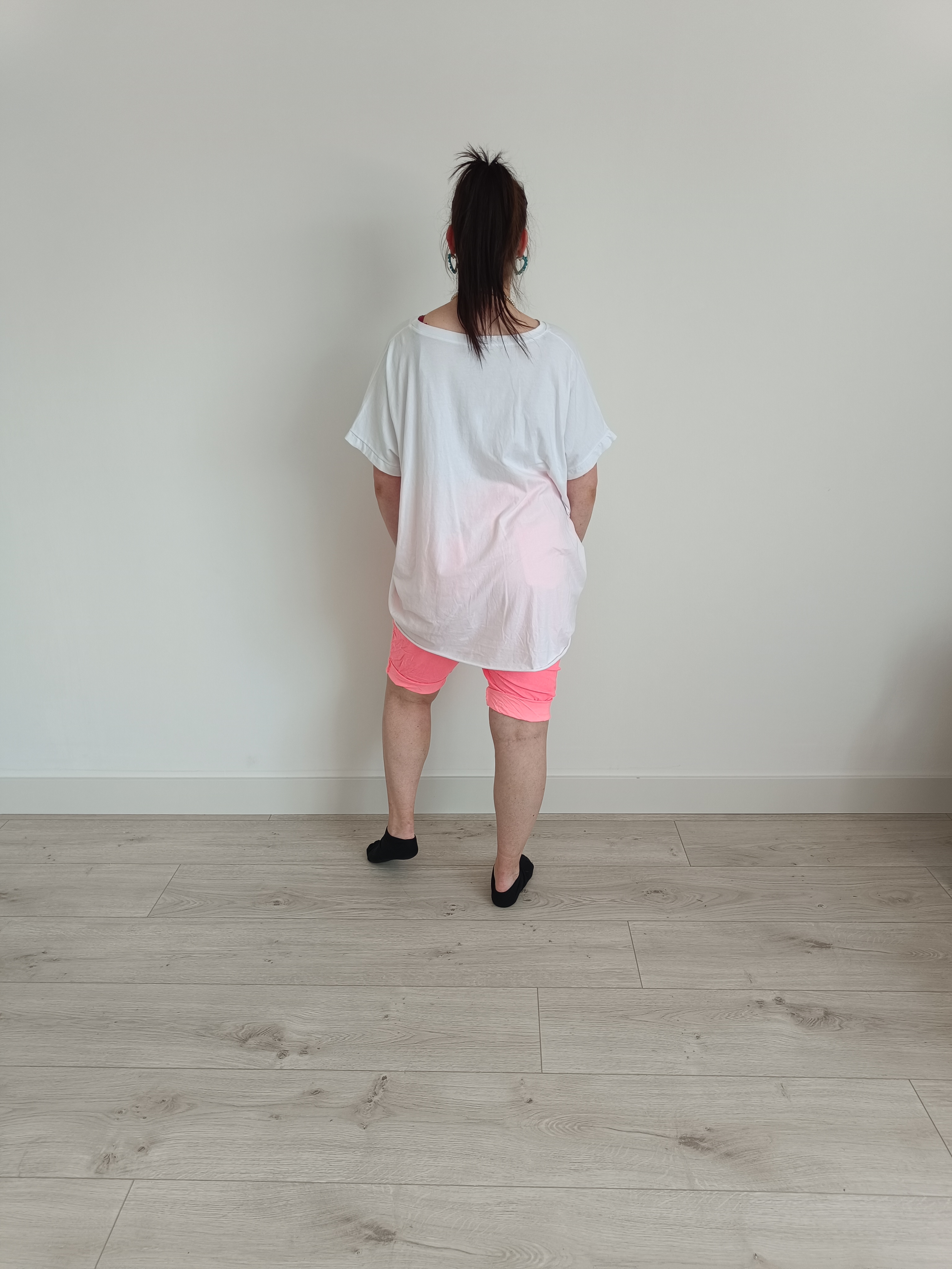 Basis shirt wit korte mouw