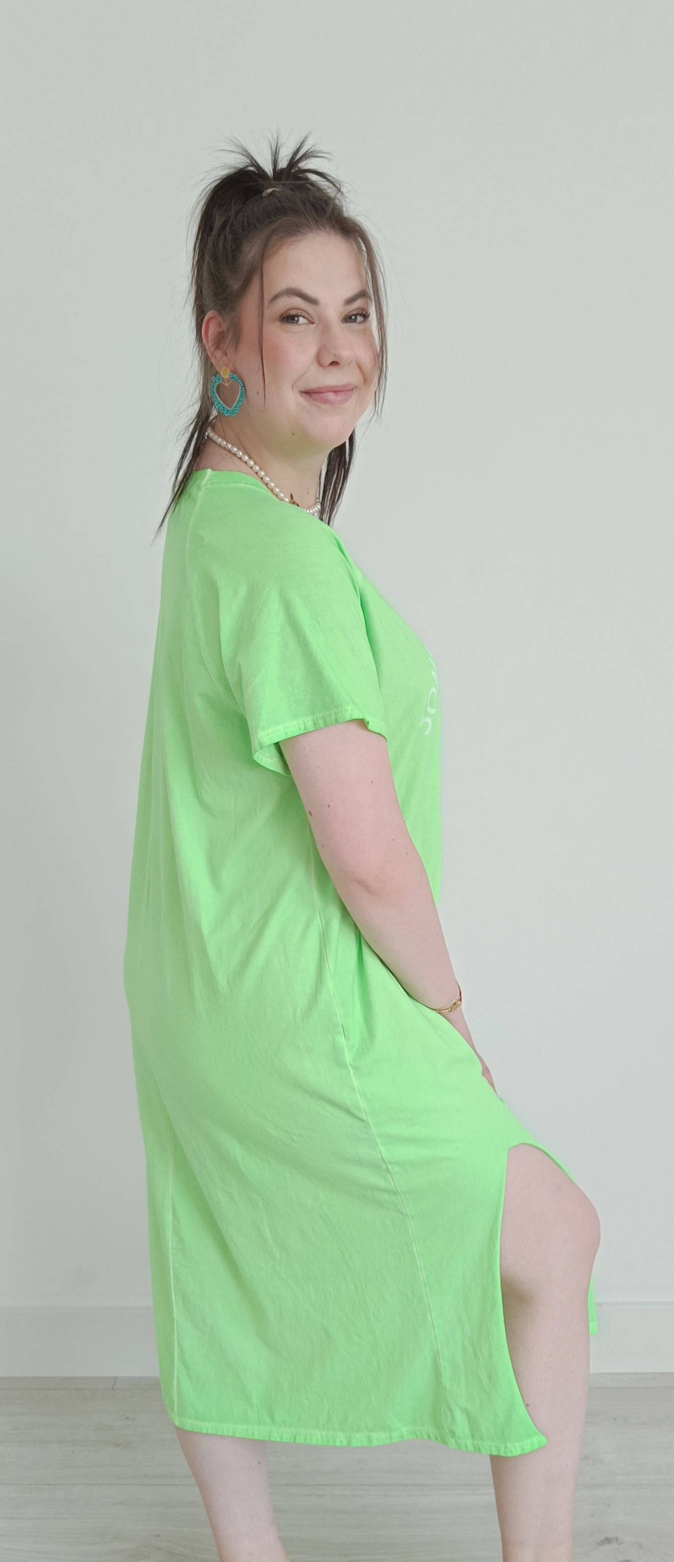 Jurk neon groen