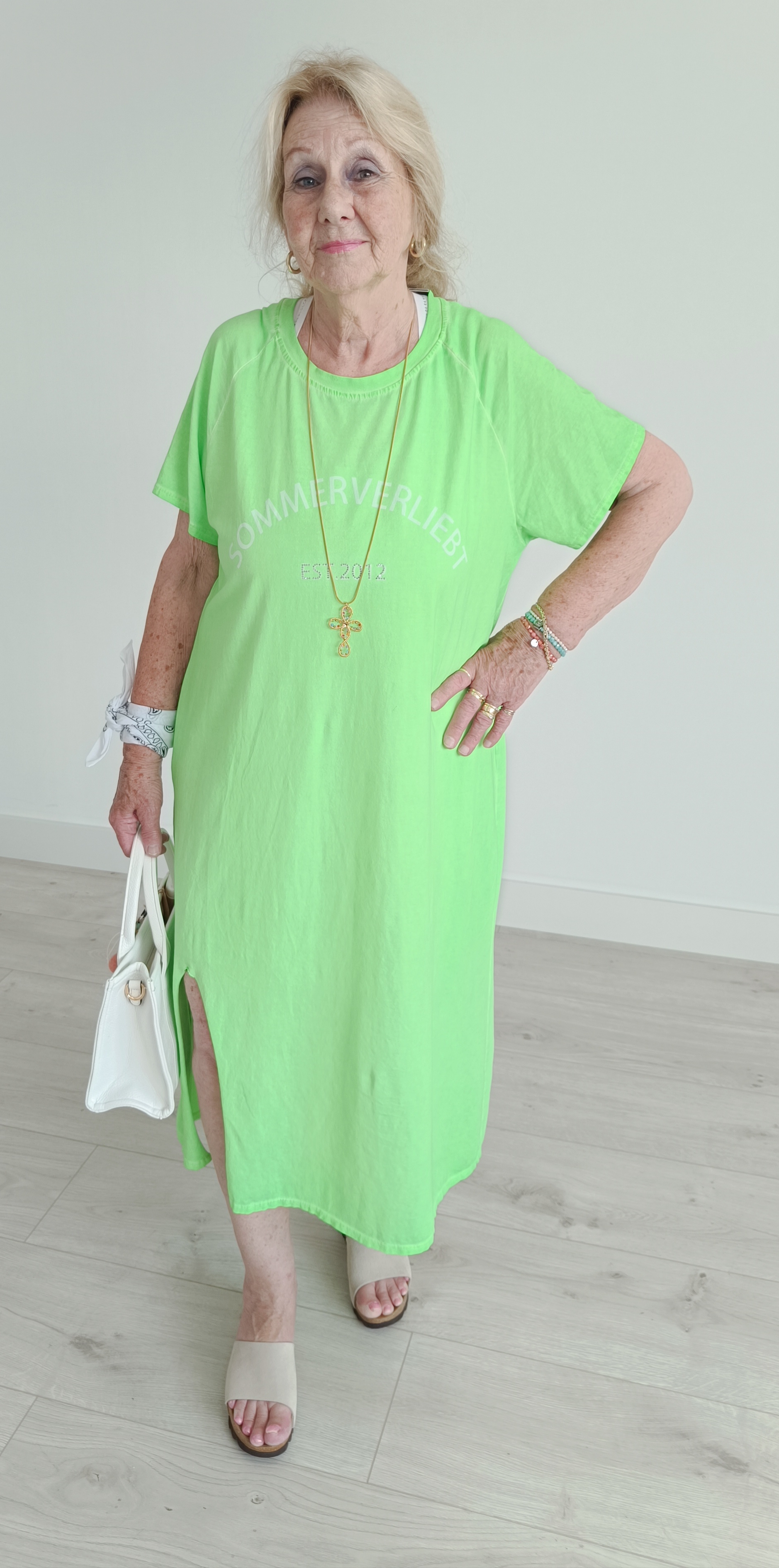 Jurk neon groen