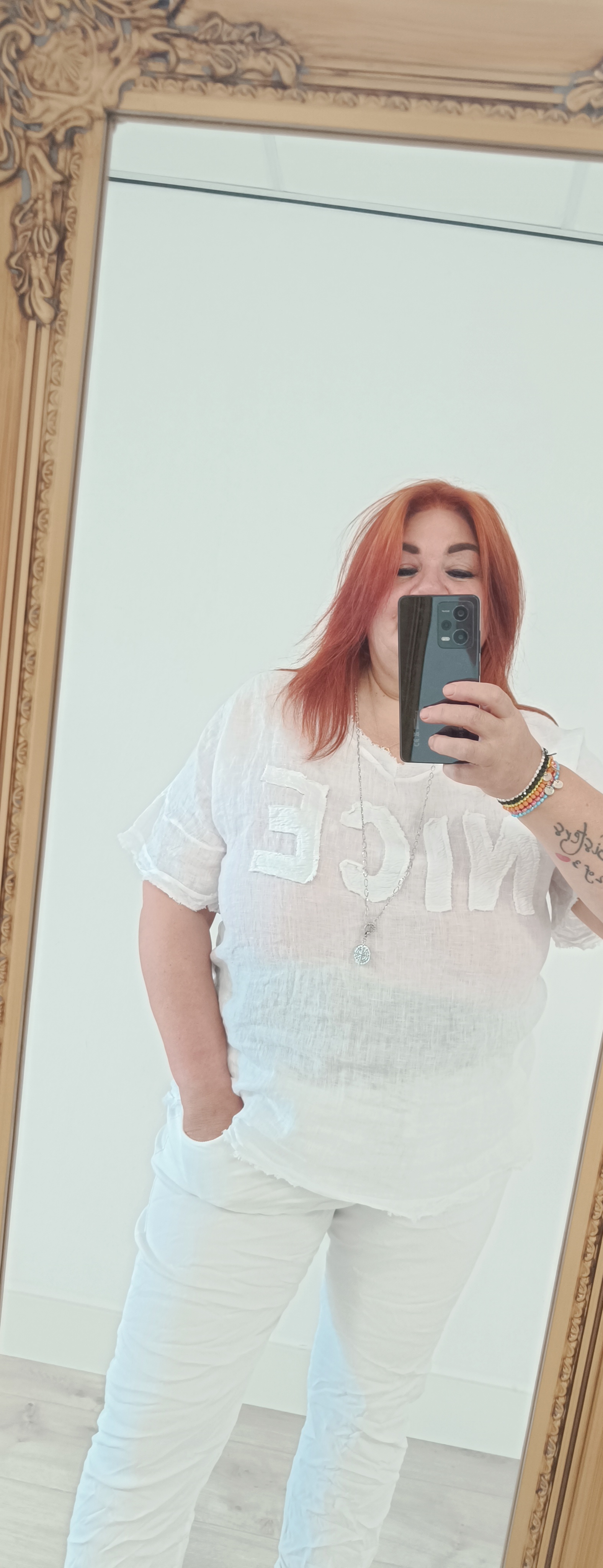 Linnen shirt NICE wit