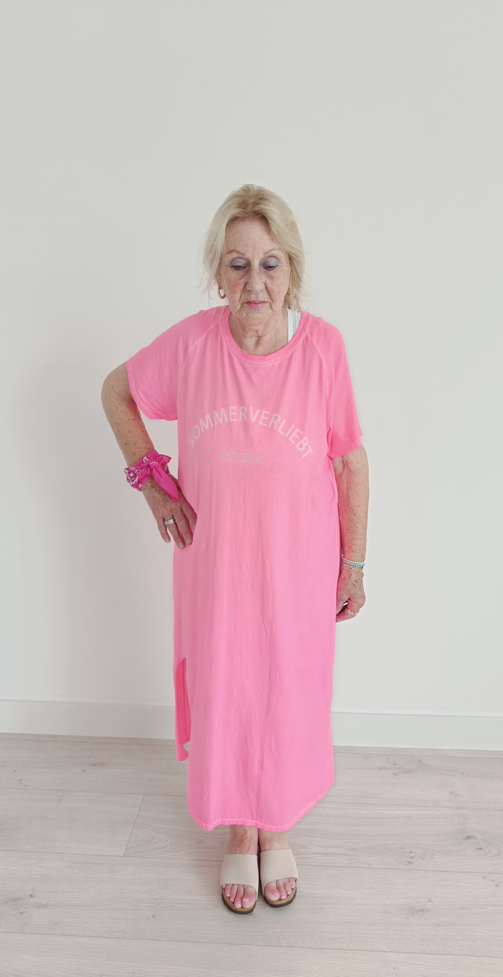 Jurk neon pink