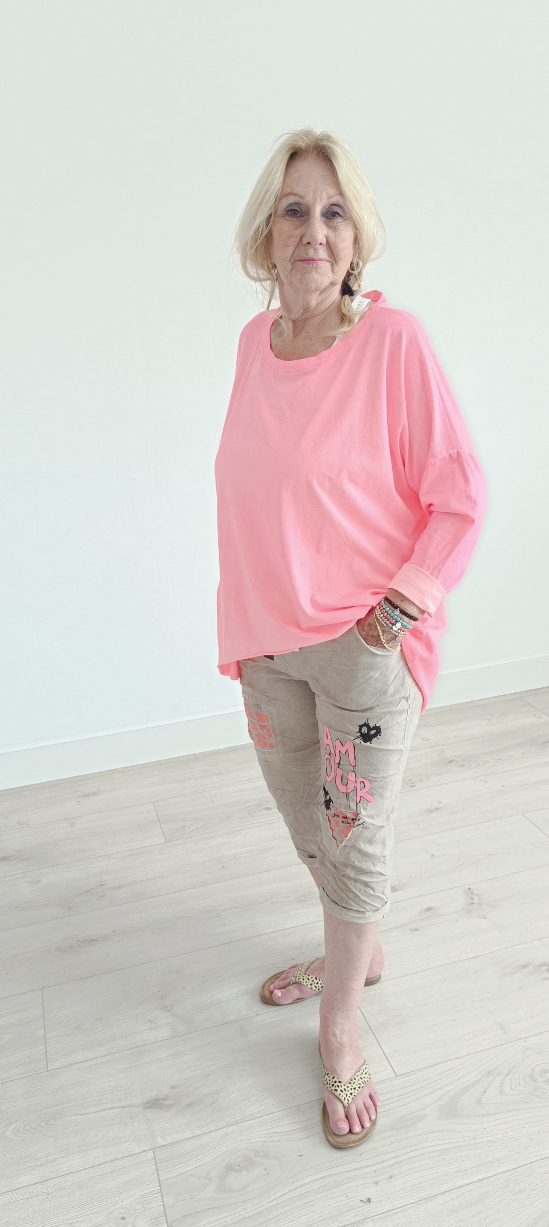 Capri broek Camel